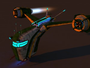 spaceship 2 3D Model