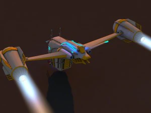 spaceship 2 3D Model