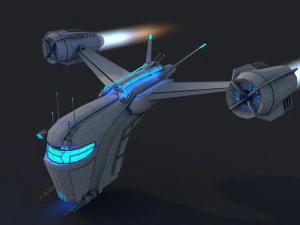 spaceship 2 3D Model