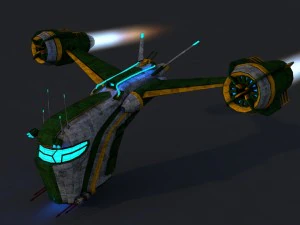 spaceship 2 3D Model
