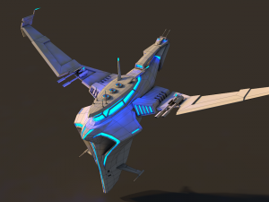 spaceship 1 3D Model