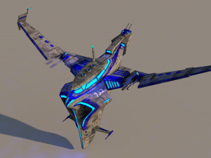 spaceship 1 Modello 3D