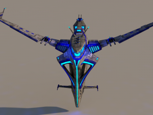 spaceship 1 Modello 3D