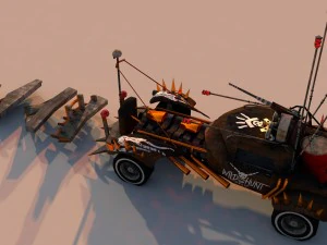 battle car 1 3D Model