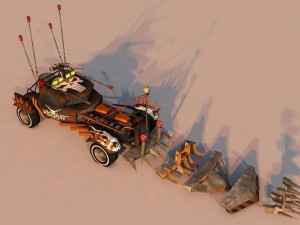 battle car 1 3D Model
