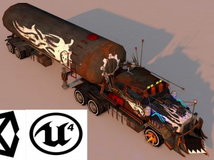 battle truck 3D Model