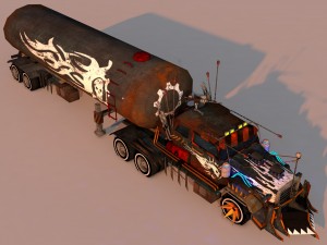 battle truck Modelo 3D