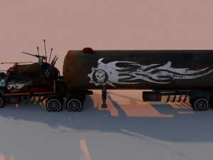 battle truck Modelo 3D