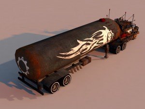 battle truck Modelo 3D