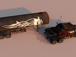 battle truck Modelo 3D