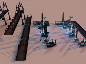 sici-fi city package 2 3D Model