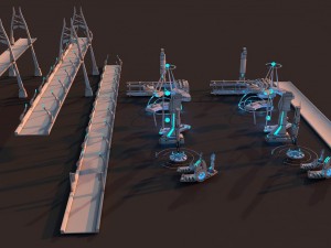 sici-fi city package 2 3D Model