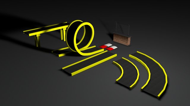 racetrack mino Modello 3D .c4d .max .obj .3ds .fbx .stl .blend 