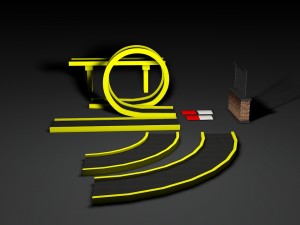 racetrack mino Modello 3D