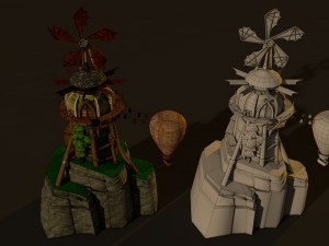 viking mill 3D Model