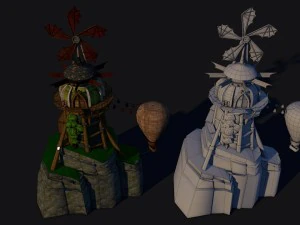viking mill 3D Model