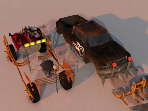 battle car 3 3D Model