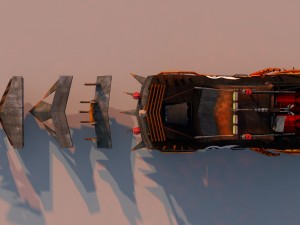 battle car 3 Modello 3D
