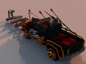 battle car 3 3D Model
