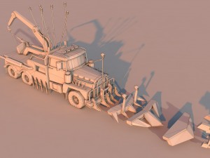 battle small truck 3D Model