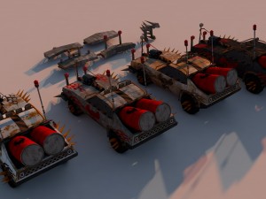 battle car 5 3D Модель