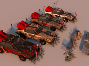 battle car 5 3D Модель