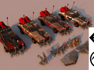 バトルカー5 3Dモデル