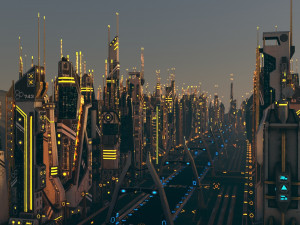 sci fi city package 3D Модель
