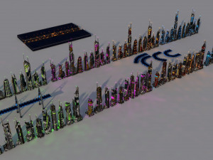 sci fi city package 3D Модель