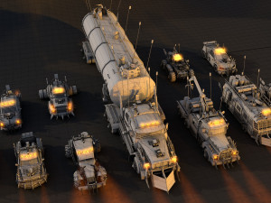 mega apocalyptic car package 3D Model