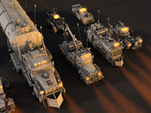 mega apocalyptic car package 3D Model
