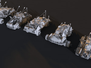 mega apocalyptic car package 3D Model