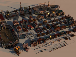 mega roman city pack 3D मॉडल