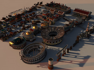 mega roman city pack 3D Model