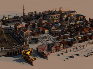 mega roman city pack 3D Model