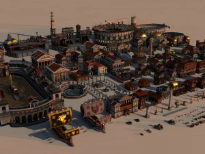 pacchetto mega citt&agrave; romana Modello 3D
