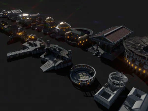 pacchetto mega citt&agrave; romana Modello 3D