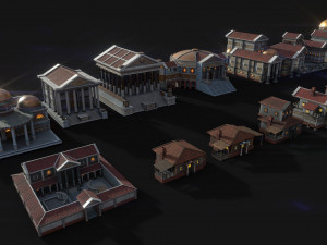 mega roman city pack 3D Model