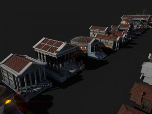 mega roman city pack 3D Model