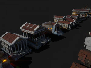 pacchetto mega citt&agrave; romana Modello 3D