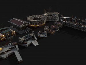 mega roman city pack 3D Model