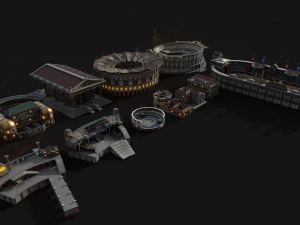 pacchetto mega citt&agrave; romana Modello 3D