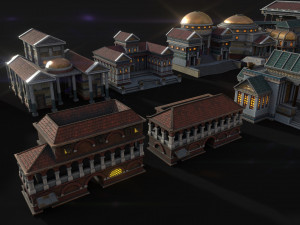 mega roman city pack 3D Model