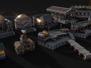 mega roman city pack 3D Model