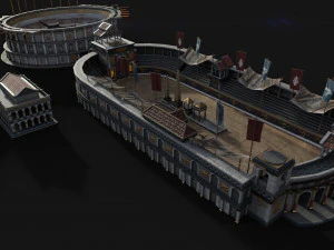 pacchetto mega citt&agrave; romana Modello 3D