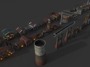 mega roman city pack 3D Model