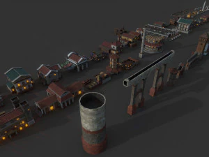 pacchetto mega citt&agrave; romana Modello 3D