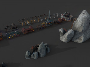 mega roman city pack 3D Model
