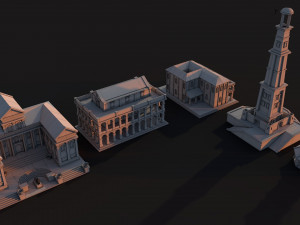 mega roman city pack 3D Model