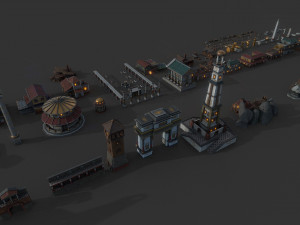 mega roman city pack 3D Model